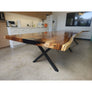 155"L Live Edge Acacia Wood Slab Conference Table