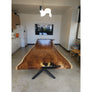 155"L Live Edge Acacia Wood Slab Conference Table