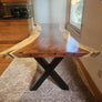 95"L Live Edge Acacia Slab Dining Table