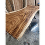 Available now! 99"L Solid Slab Acacia wood table