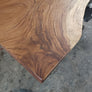 Available now! 99"L Solid Slab Acacia wood table