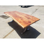 108"L Live Edge wood table with Custom Steel legs