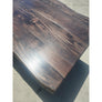 84"L Custom Stained, Live Edge Acacia wood table