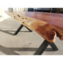 Finely Handcrafted, 96"L Live Edge Acacia Wood Dining Table