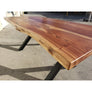 Finely Handcrafted, 96"L Live Edge Acacia Wood Dining Table