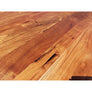 96"L Live edge Acacia wood table - Gold Legs