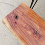 Live Edge Acacia wood table and bench set - Specialty legs