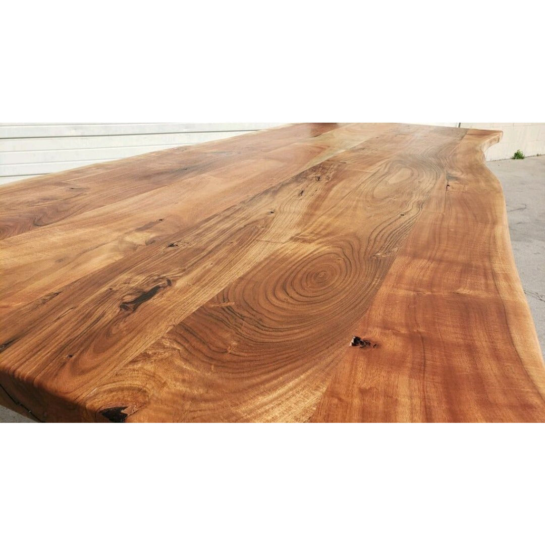 96L Live Edge Acacia Wood Dining Table – Alive Edge Designs