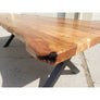 96"L Rustic Style, Acacia wood dining table