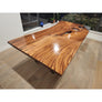 Clear Resin, Live Edge Wood Table