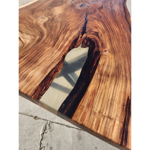108"L Live Edge Acacia Wood Table