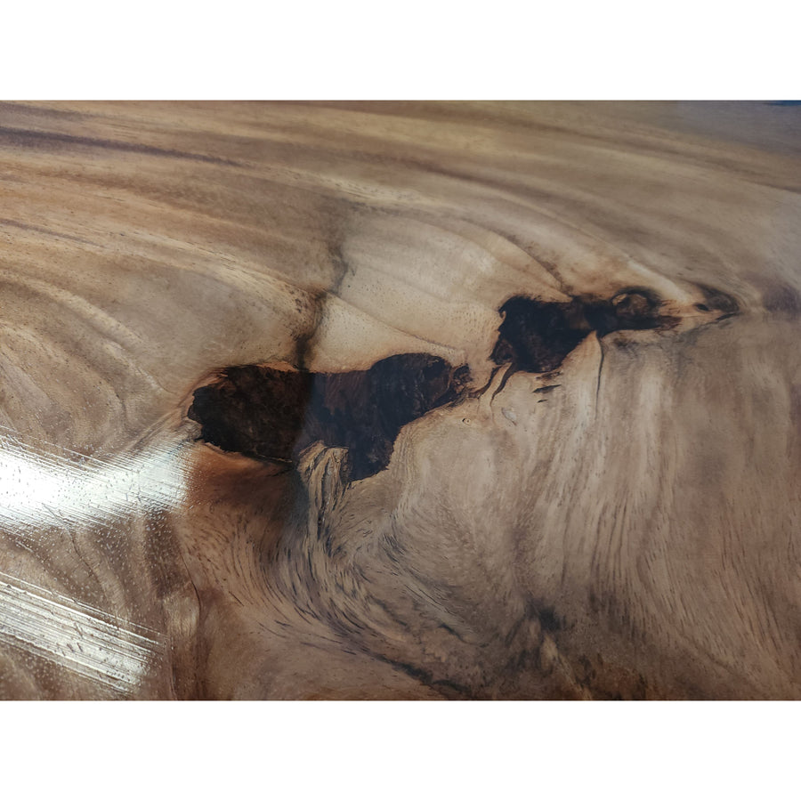 155"L Live Edge Acacia Wood Slab Conference Table