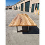 New! 117"L Ash Live Edge Wood Table