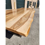 New! 117"L Ash Live Edge Wood Table