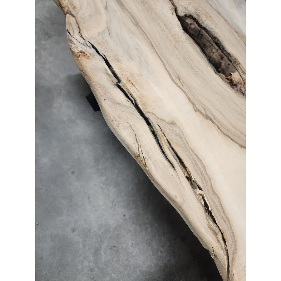 86"L Solid Coffee