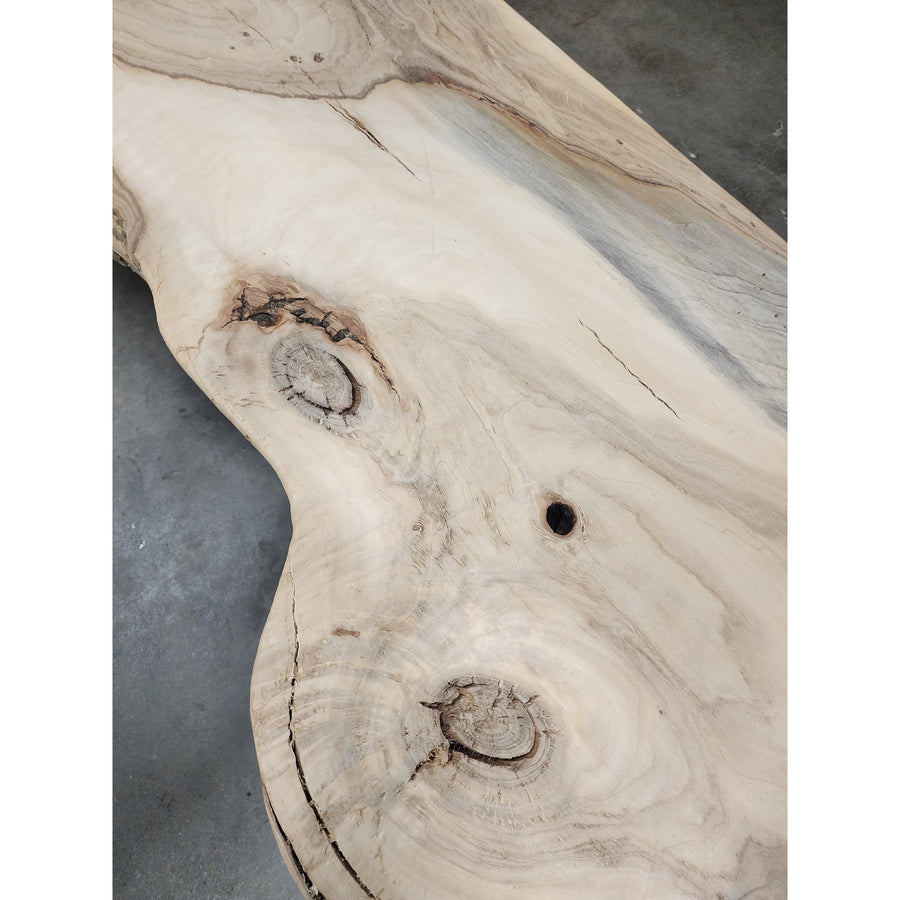 86"L Solid Coffee