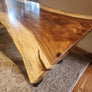 95"L Live Edge Acacia Slab Dining Table