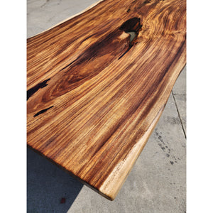 120"L Live Edge Acacia wood Slab Table