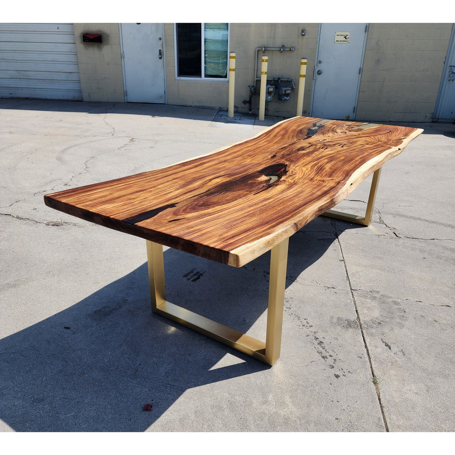 120"L Live Edge Acacia wood Slab Table