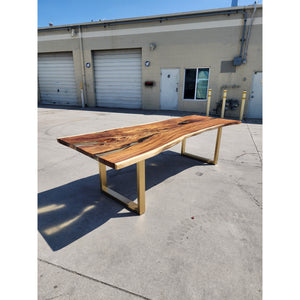 120"L Live Edge Acacia wood Slab Table