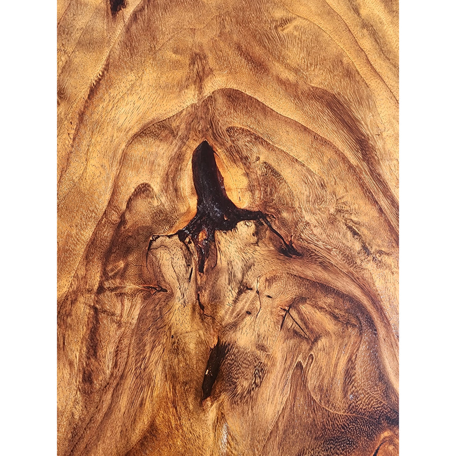 Petite Solid Acacia Wood Slab Dining Table