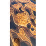 Live Edge Olive wood, Smokey Resin Slab