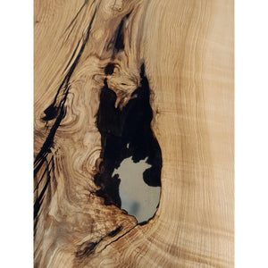 Available now! 96"L Live Edge White Oak, Solid Wood Slab Table