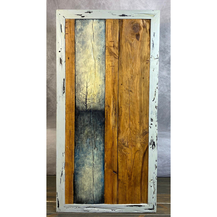 SOLD 55"L Light Edge Reclaimed Coffee Table