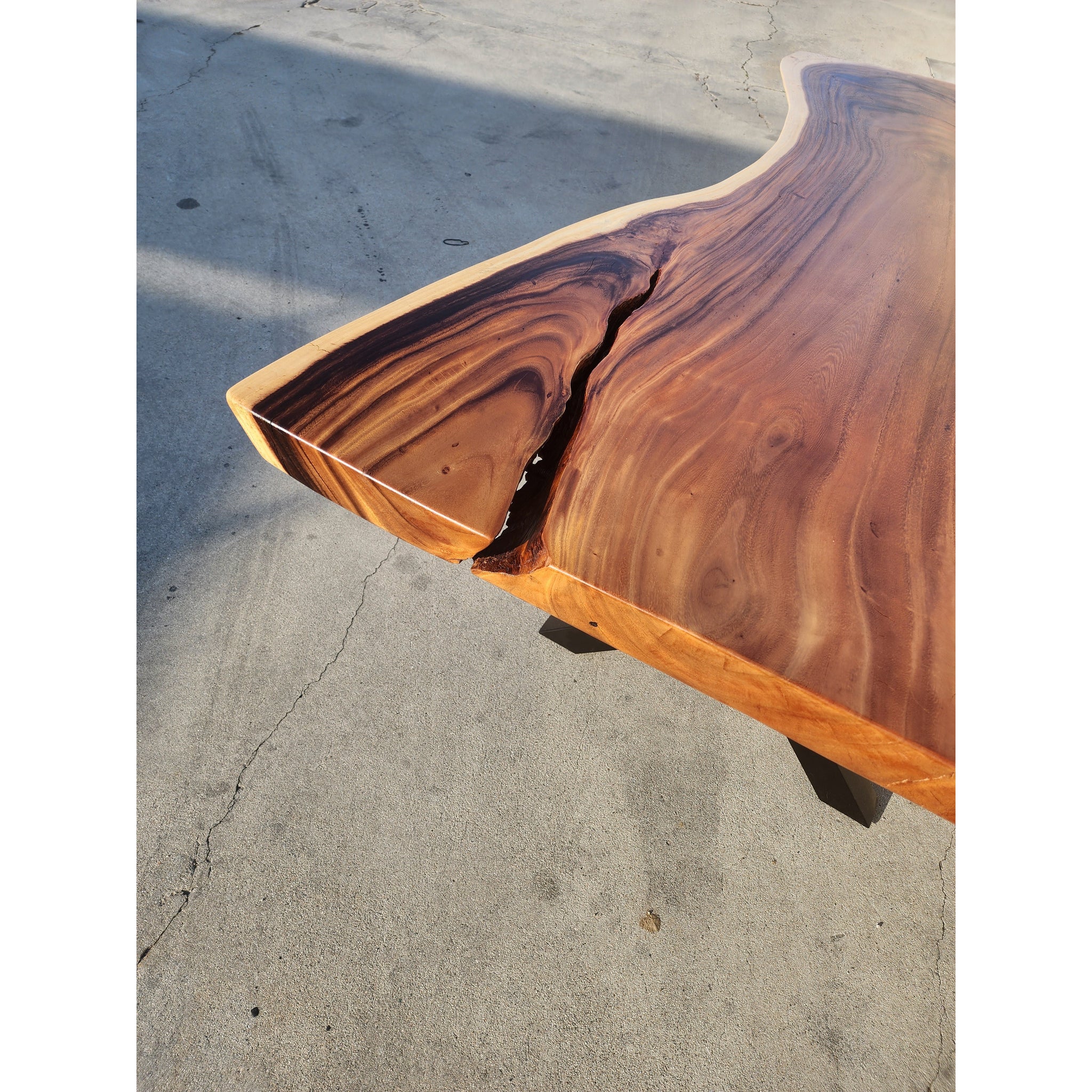 Handcrafted 96L Solid Acacia Wood slab with Protective Coating