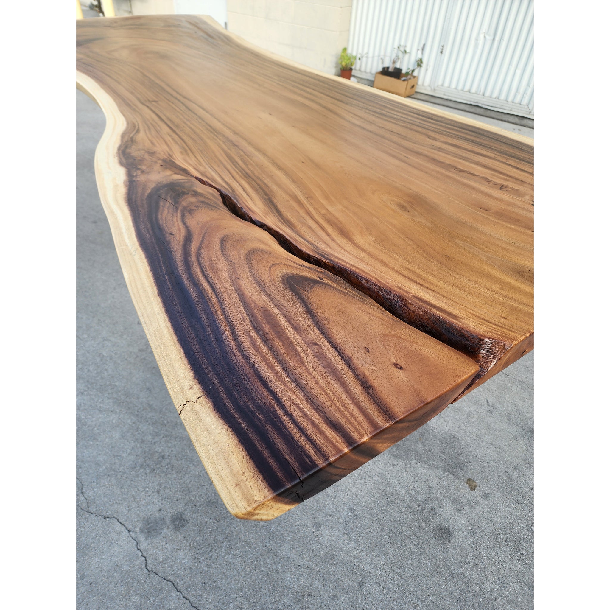 Handcrafted 96L Solid Acacia Wood slab with Protective Coating