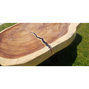 Live Edge, Solid Round Slab Table