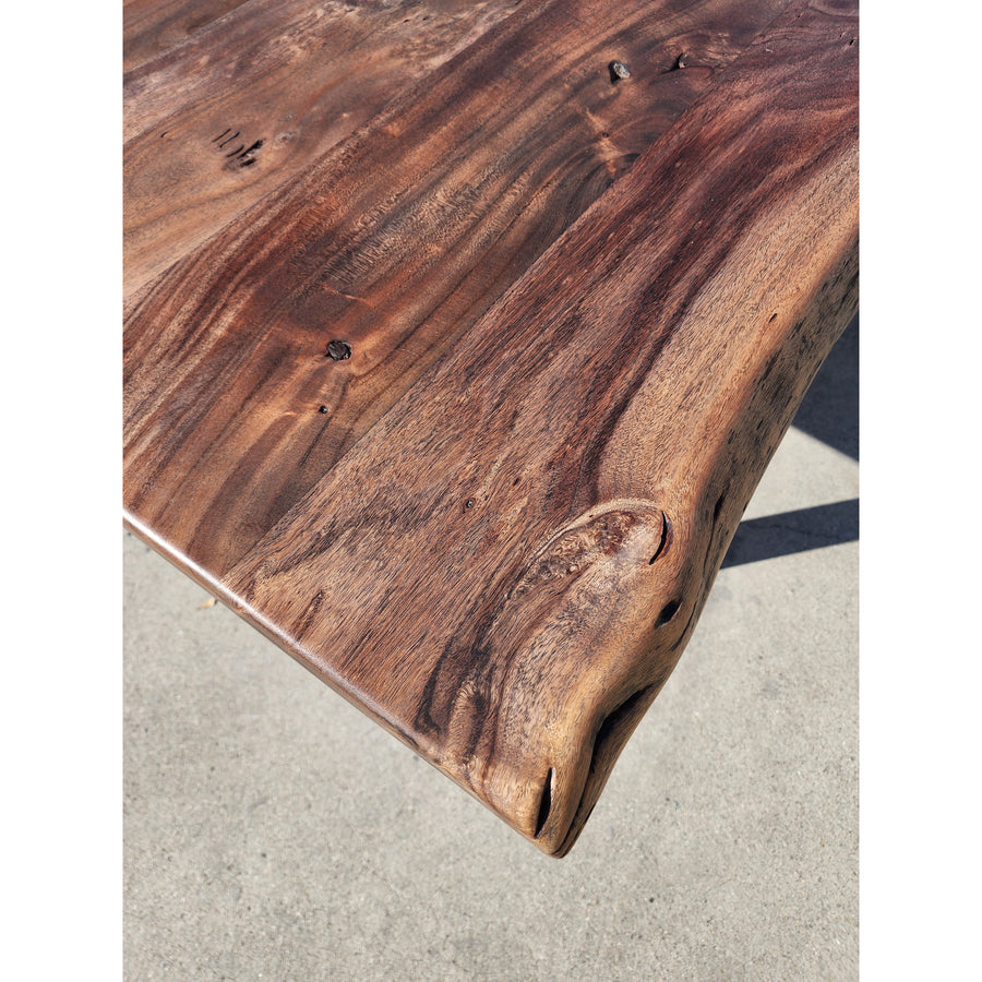 Custom stained, 96"L Live Edge Acacia wood Dining/Conference Table