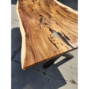 Now Available! 91"L Live edge Acacia wood slab table