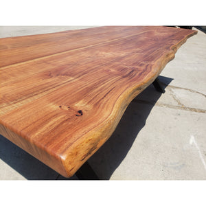 Custom solid wood table tops - live edge slab tables