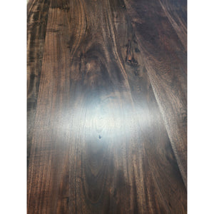 84"L Custom Stained, Live Edge Acacia wood table