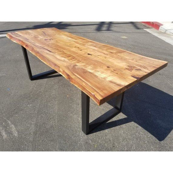 Petite, Custom Sized Live Edge Acacia Wood Table