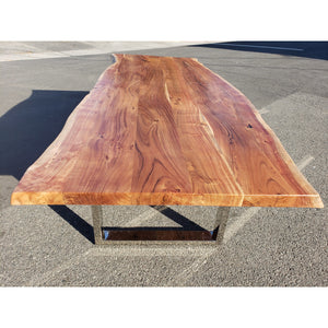 Finely Handcrafted, 96"L Live Edge Acacia Wood Dining/Conference Table