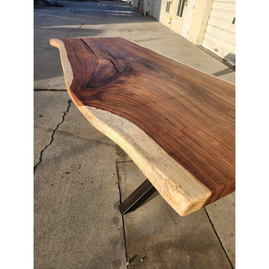 Now Available - 96"L Solid Live edge Dining table