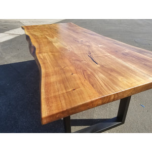 Petite, Custom Sized Live Edge Acacia Wood Table