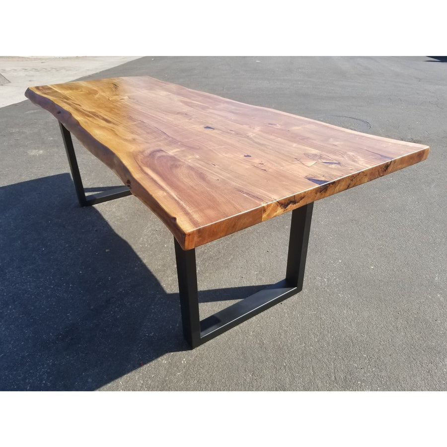 Petite, Custom Sized Live Edge Acacia Wood Table