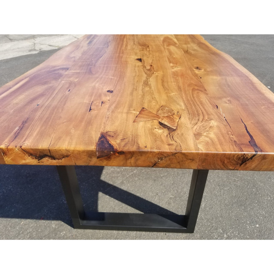 Petite, Custom Sized Live Edge Acacia Wood Table