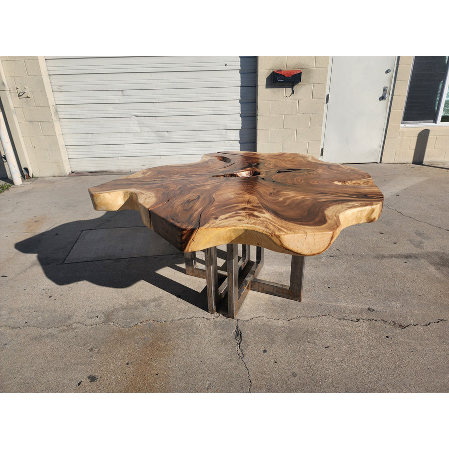 Live edge Round Acacia Wood Slab