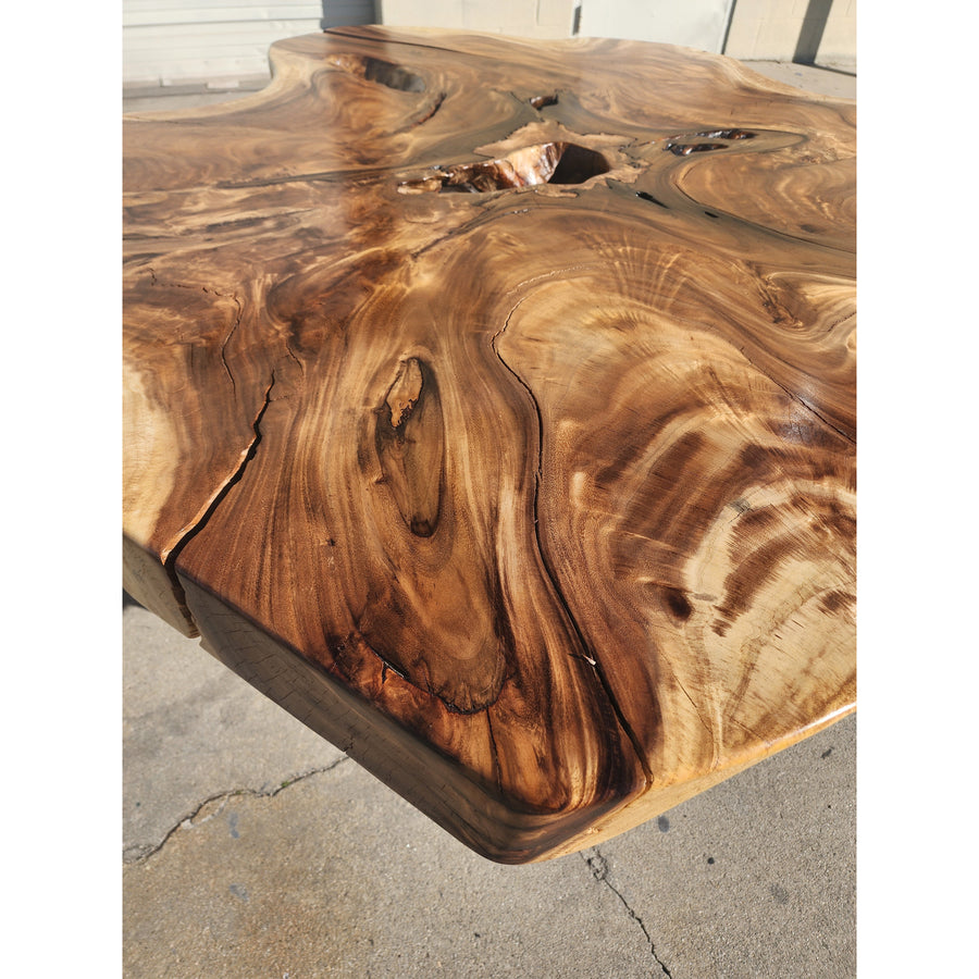 Live edge Round Acacia Wood Slab
