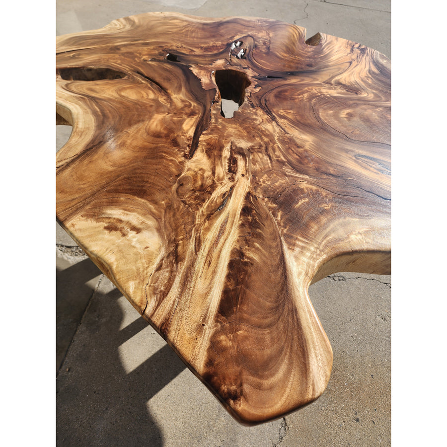 Live edge Round Acacia Wood Slab