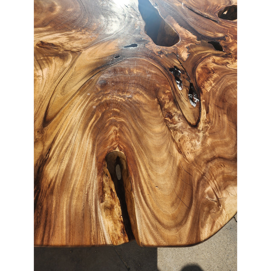 Live edge Round Acacia Wood Slab