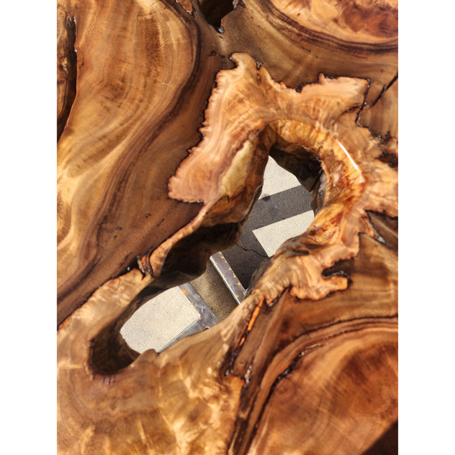Live edge Round Acacia Wood Slab